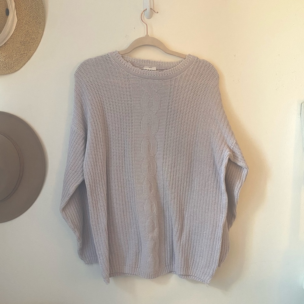 Basic Editions Distressed Knit Sweater